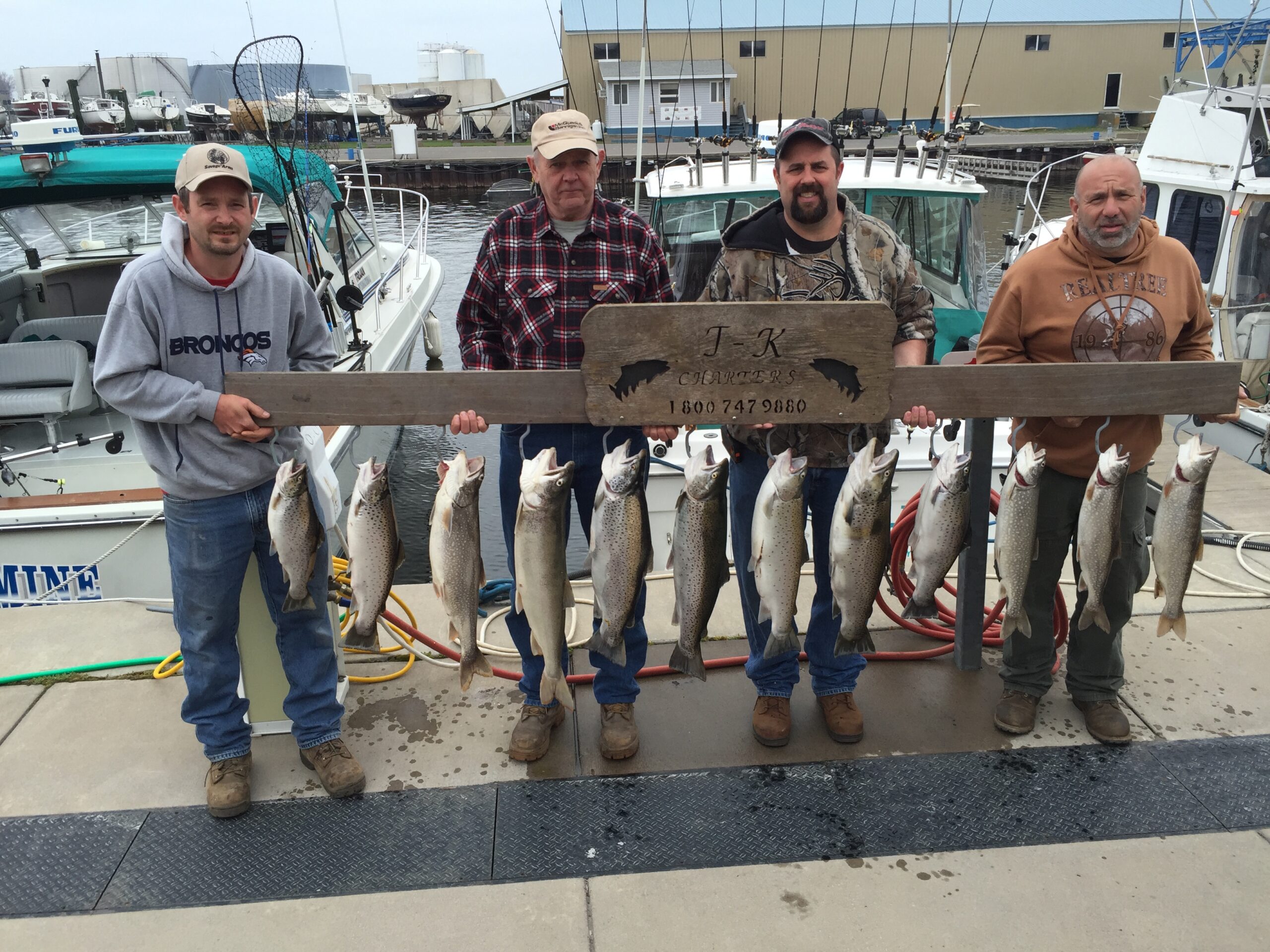 Gordie Schumacher party with a great catch of Brown's and lakers.